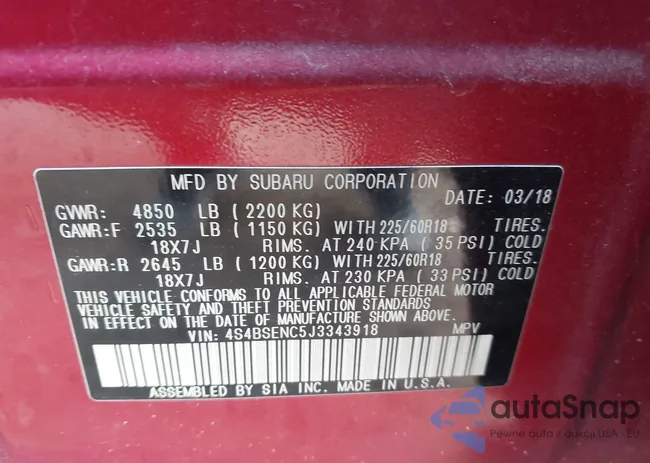 4S4BSENC5J3343918: 42954178