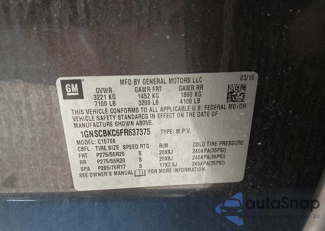 1GNSCBKC6FR637375: 42955651