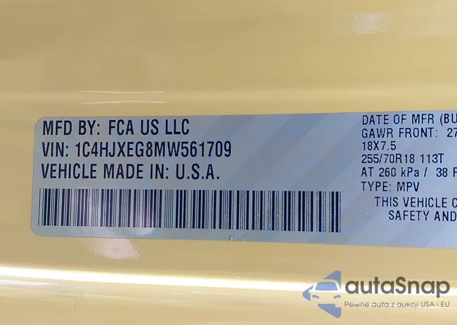 1C4HJXEG8MW561709: 42955764