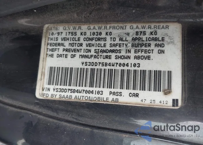 YS3DD75B4W7004103: 42955826