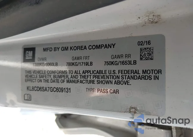 KL8CD6SA7GC609131: 42955151