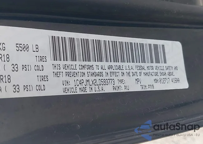 1C4PJMLX2LD593773: 42955376