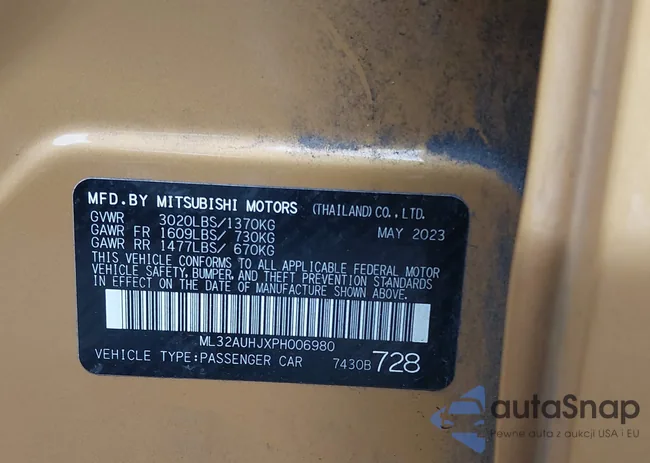 ML32AUHJXPH006980: 42955476