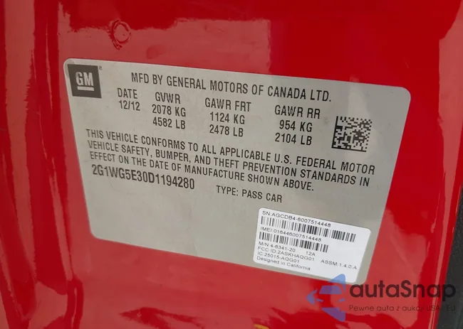 2G1WG5E30D1194280: 42956546