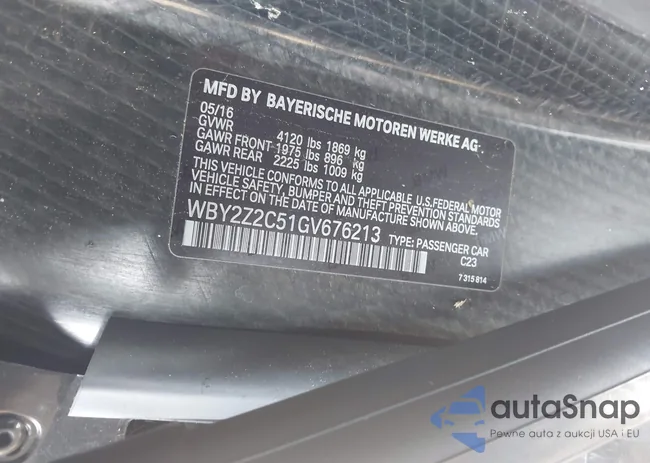 WBY2Z2C51GV676213: 42956653