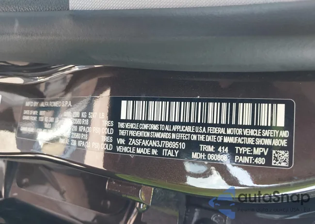 ZASFAKAN3J7B69510: 42956660