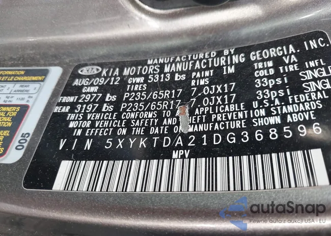 5XYKTDA21DG368596: 42956164