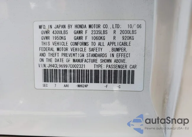 JH4CL96997C002321: 42956490