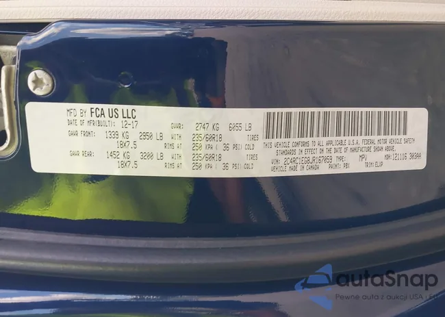 2C4RC1EG8JR167059: 42957885