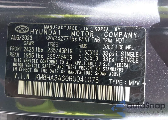 KM8HA3A30RU041076: 42957922