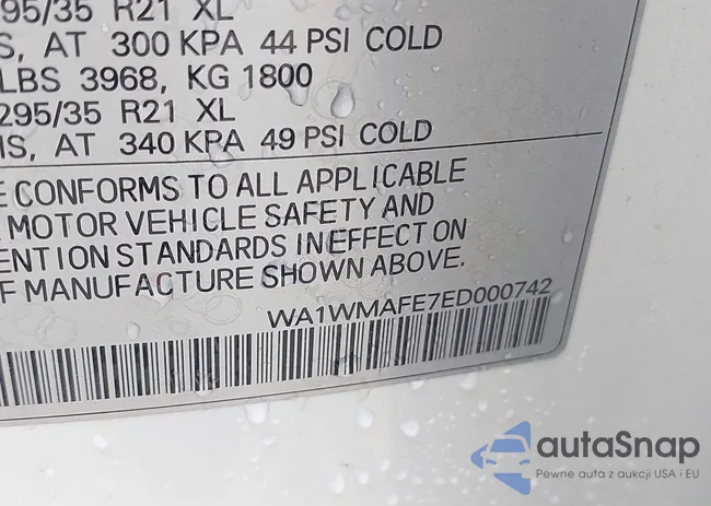 WA1WMAFE7ED000742: 42957929