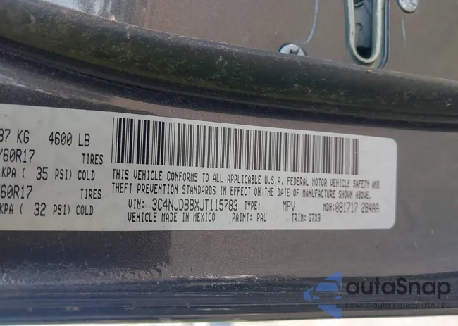 3C4NJDBBXJT115783: 42958603