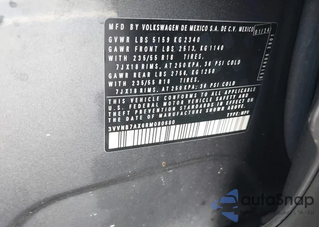 3VVNB7AX6RM080680: 42958689