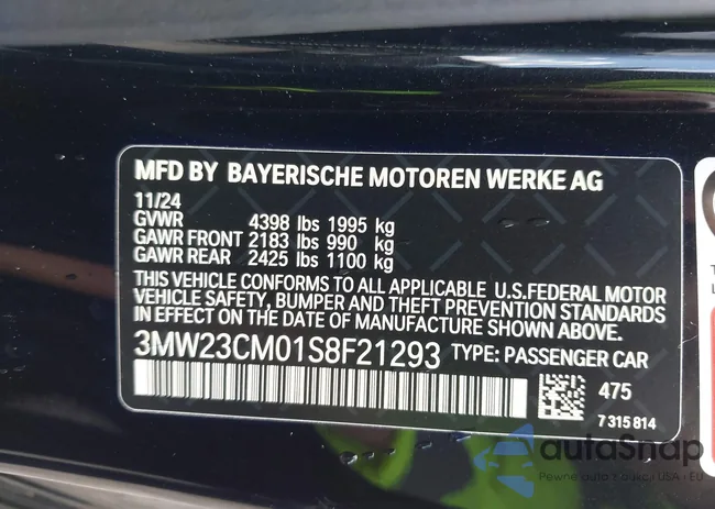 3MW23CM01S8F21293: 42958816