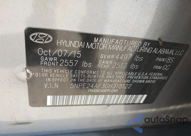 5NPE24AF3GH318122: 42958887