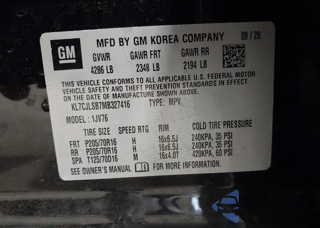 KL7CJLSB7MB327416: 42958891