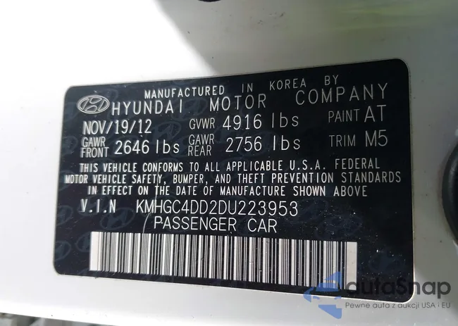 KMHGC4DD2DU223953: 42958125