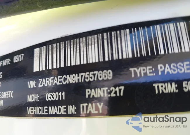 ZARFAECN9H7557669: 42958181