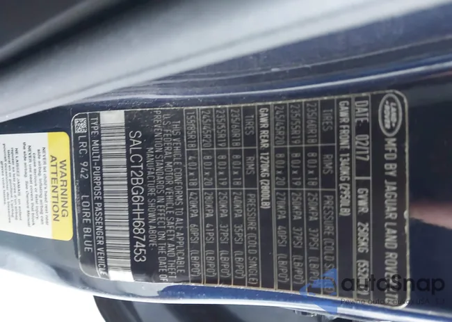 SALCT2BG6HH687453: 42958280