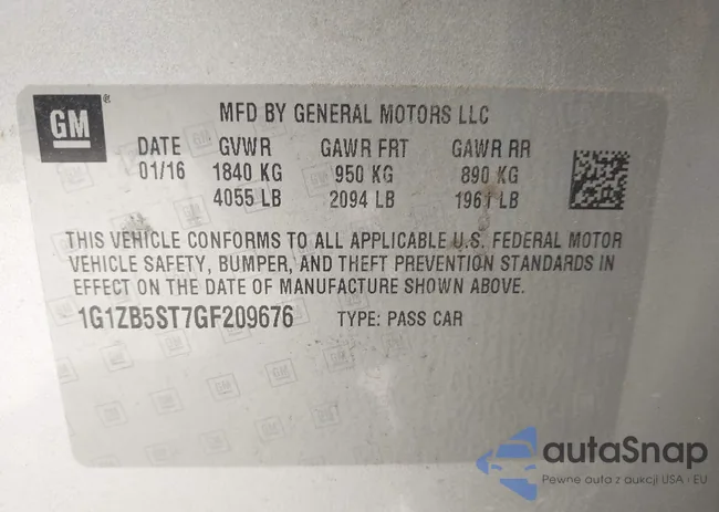 1G1ZB5ST7GF209676: 42958364