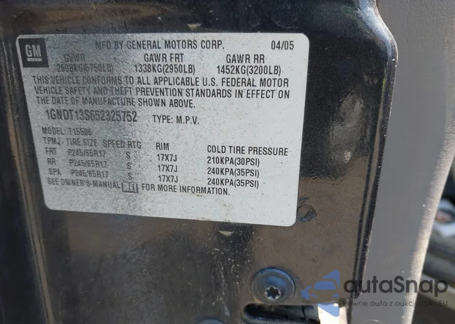 1GNDT13S652325752: 42959483