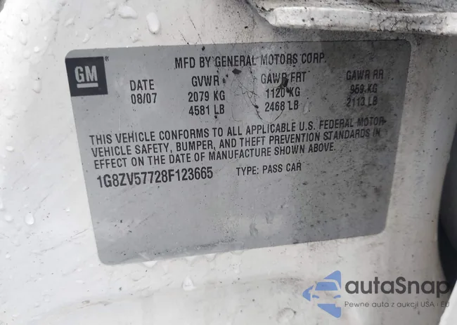 1G8ZV57728F123665: 42959501