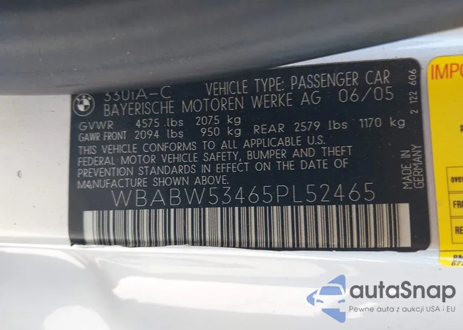 WBABW53465PL52465: 42959504