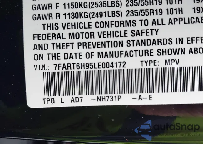 7FART6H95LE004172: 42959685