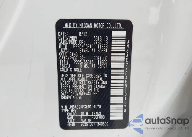 JN8AE2KPXE9101078: 42959775