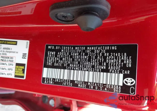 5YFP4MCE6MP063181: 42959790