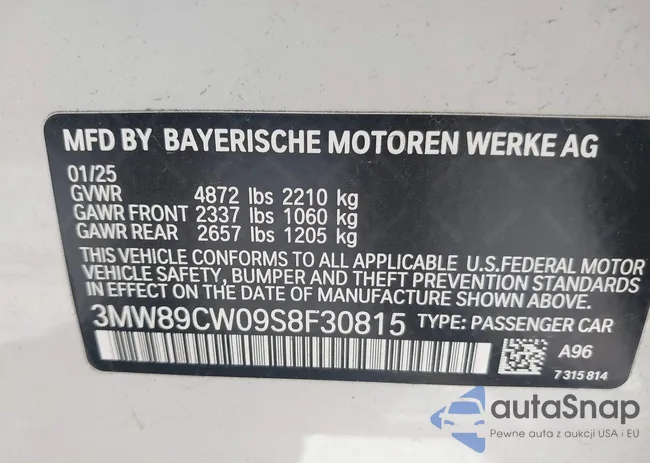 3MW89CW09S8F30815: 42959851