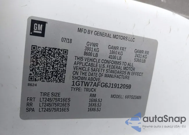 1GTW7AFG6J1912059: 42958991