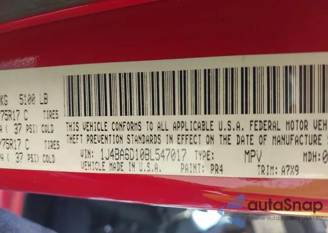 1J4BA6D10BL547017: 42960537