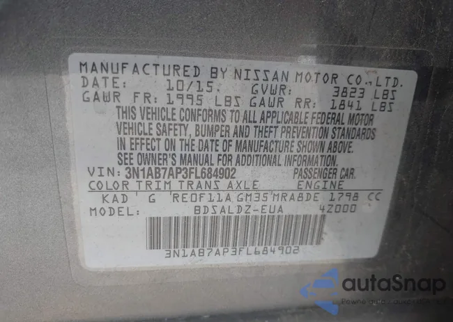 3N1AB7AP3FL684902: 42961473