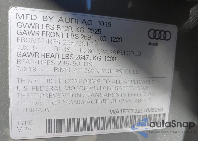 WA1FECF32L1035288: 42961502