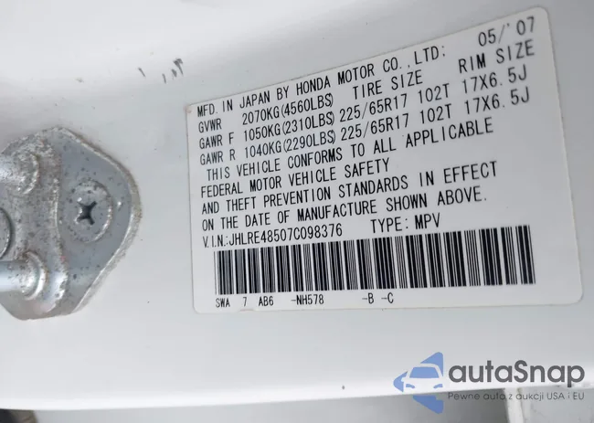 JHLRE48507C098376: 42961626