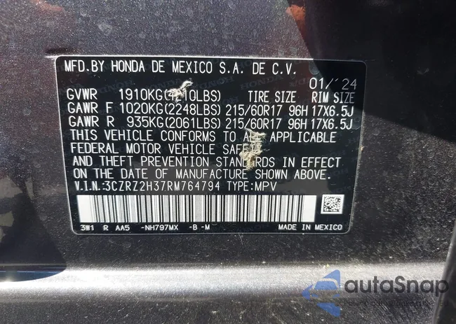 3CZRZ2H37RM764794: 42961961