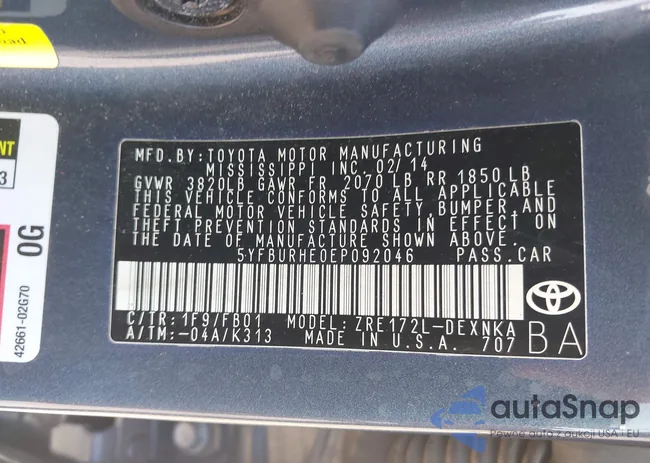 5YFBURHE0EP092046: 42961061