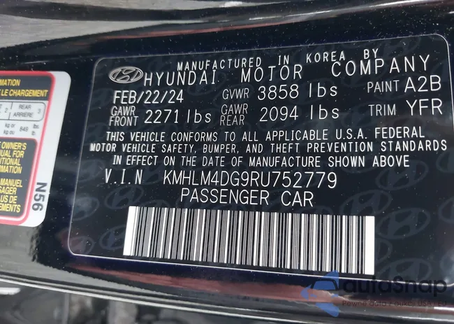 KMHLM4DG9RU752779: 42961225