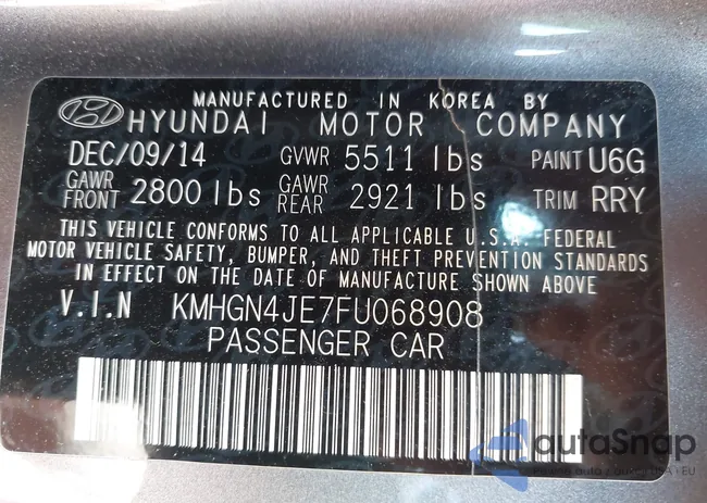 KMHGN4JE7FU068908: 42961255