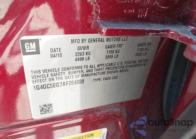 1G4GC5EG7AF264898: 42962484