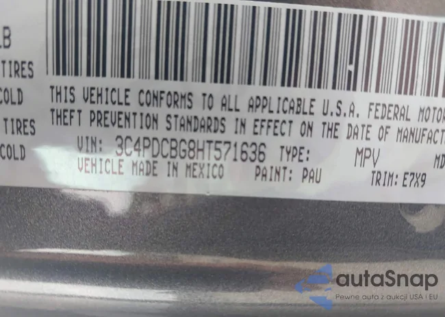 3C4PDCBG8HT571636: 42962493