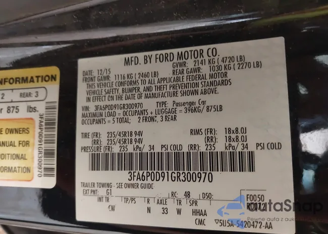 3FA6P0D91GR300970: 42962541