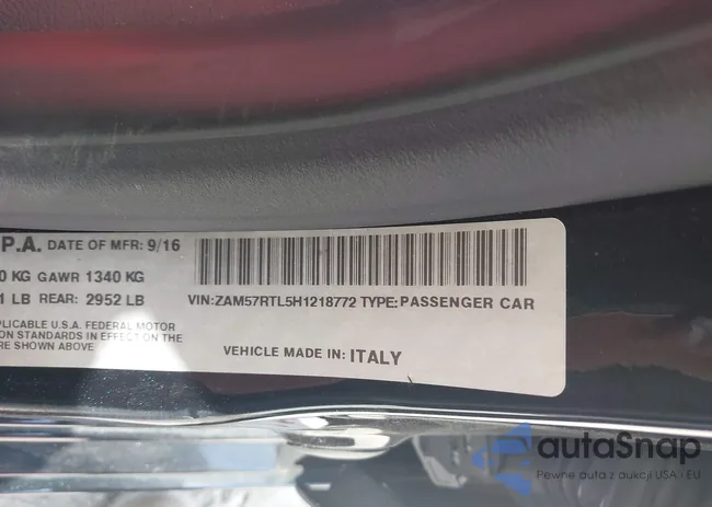 ZAM57RTL5H1218772: 42962615