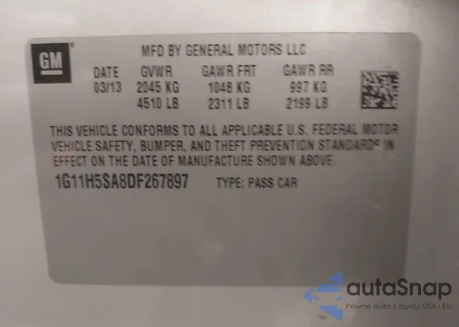 1G11H5SA8DF267897: 42962625