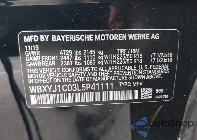 WBXYJ1C03L5P41111: 42962804