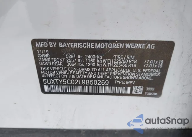 5UXTY5C02L9B50269: 42962067