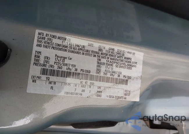 1FADP5CU1EL508286: 42962177