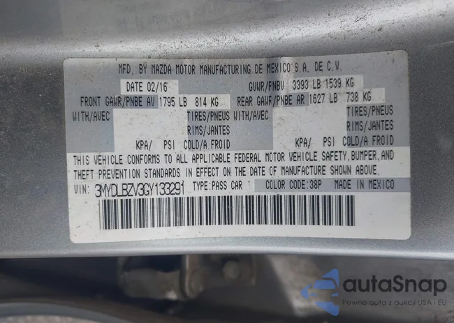 3MYDLBZV3GY133291: 42962206