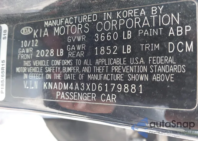 KNADM4A3XD6179881: 42962209